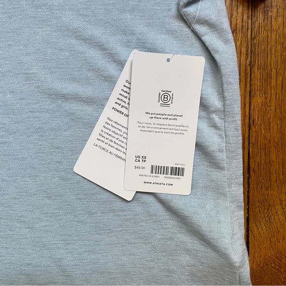 Athleta Breezy Scoop V Tee NWT - Picture 7 of 10